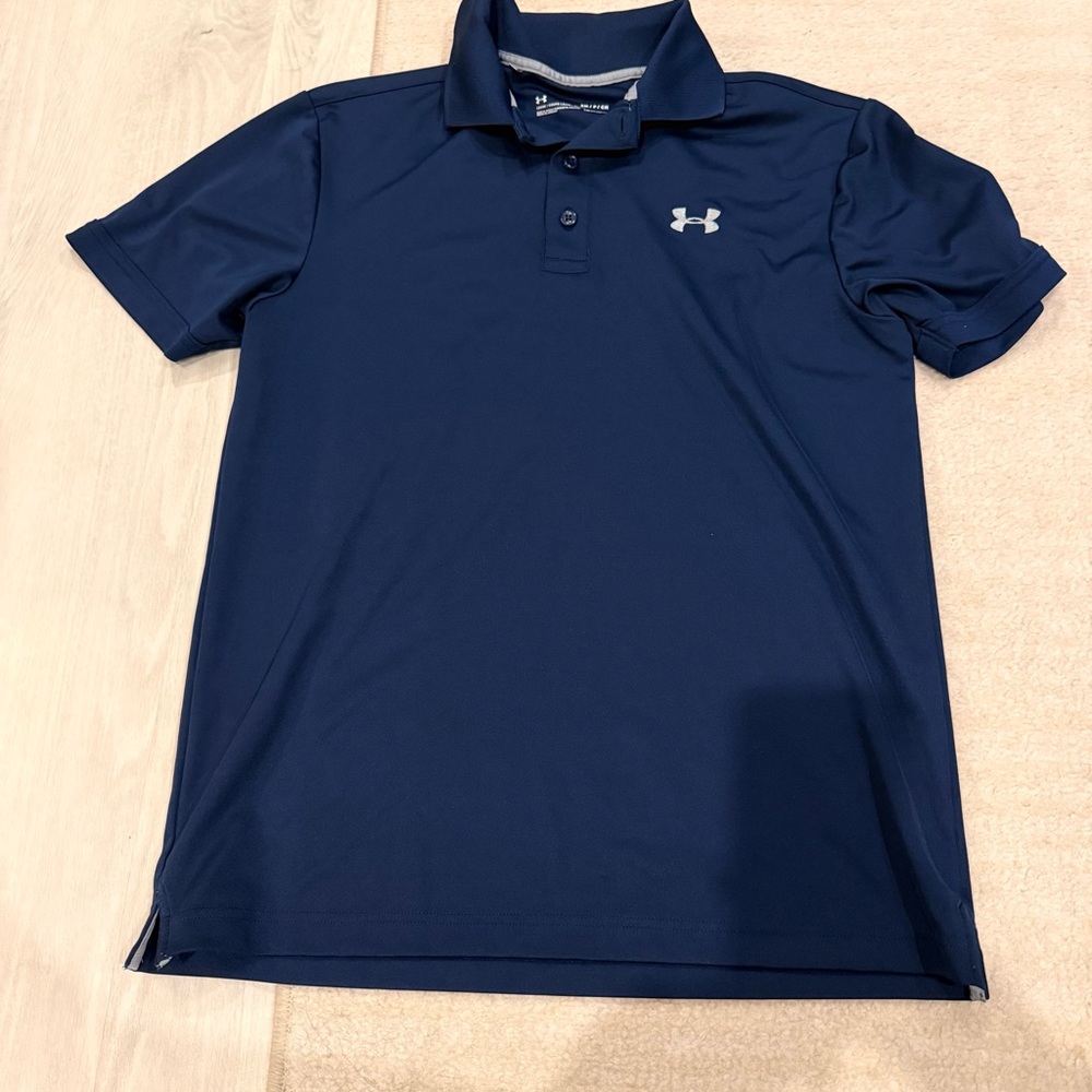 Under Armour‎ Navy Golf Shirt Size Small